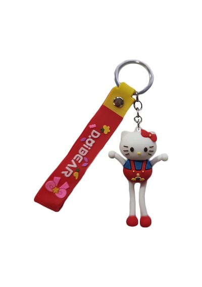 22 Cm Silikon Anahtarlık Hello Kitty Anahtarlık - Uzun Bacaklı Hello Kiti Çocuk Anahtarlık