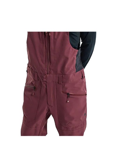 Burton Reserve 2l Bib Erkek Kırmızı Snowboard Pantolonu Almn Bordo