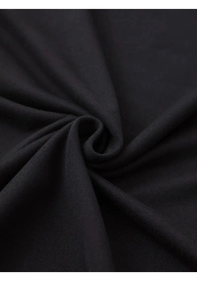 Wear Vexel Kadın Tişört Shut Up Baskılı Kısa Kol Bisiklet Yaka T-shirt - Siyah Çok Renkli