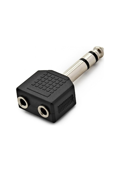 6.35Mm (1/4 Inç) Erkek To 2 X 3.5Mm (1/8 Inç) Dişi Ses Adaptörü
