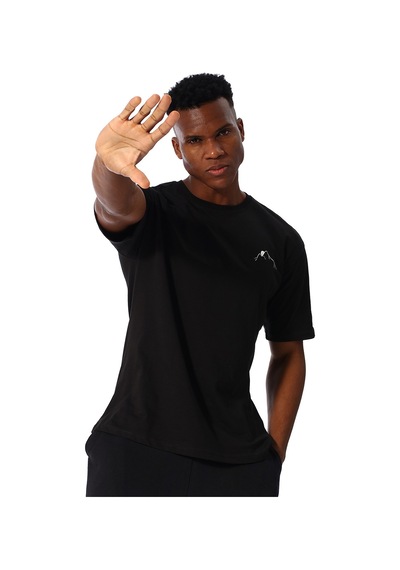 Sportive Yama Erkek Siyah Günlük Stil T-shirt 25ye030-syh Siyah