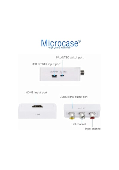 HDMI to RCA TOS AV Çevirici 1080P Mini HDMI2AV AL2665