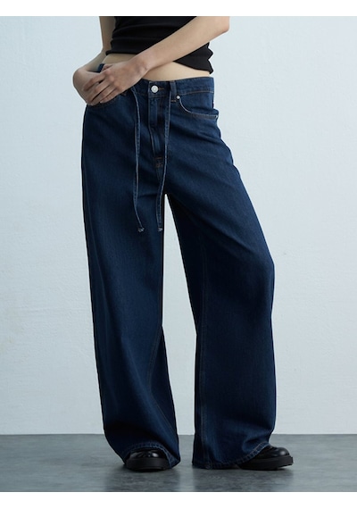 Ltb Denıssa Geniş Paça Yüksek Bel Jean Pantolon 010095186316204 55986 Karışık