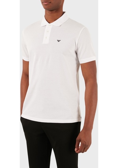 Emporio Armani Erkek Polo Yaka T Shirt 8n1fq2 1jtkz 0100 Beyaz
