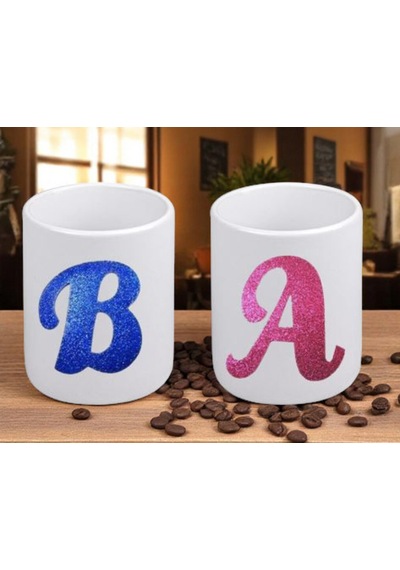 2 Kişilik Harfli Espresso Fincanı