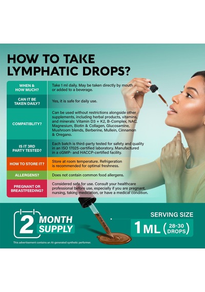 Nutraharmony Organic Lymphatic Drainage Supplement 60 Ml Usa Menşeii Orijinal Dmmedicineden