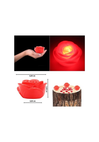 Led Işıklı Gül Romantik Gül
