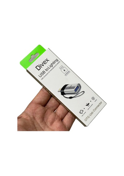 Divex Lightning To Usb Dönüştürücü Otg Çevirici Adaptör Gri Do-173