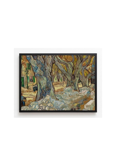 Van Gogh Büyük Çınar Ağaçları Çerçevesiz Poster 30x42 Cm A3 Tablo Duvar Dekoru Mat Fotoğraf Kağıdı