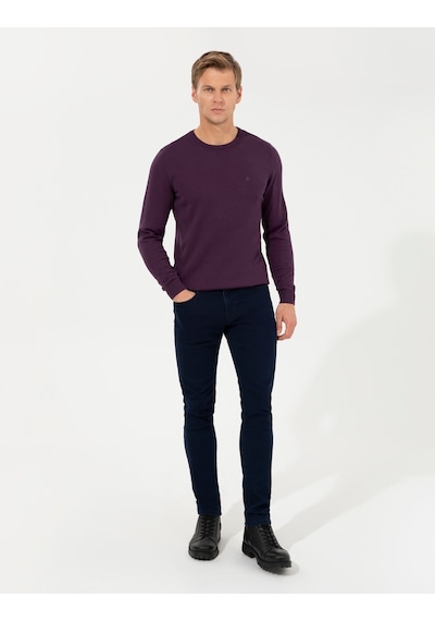 Pierre Cardin Erkek Mor Kazak /triko 50257290-vr038 Mor