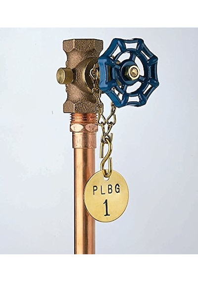 Brady Boş Valf Etiketleri, Yuvarlak Pirinç Etiketler, 3.8cm Çap, 25'li Paket