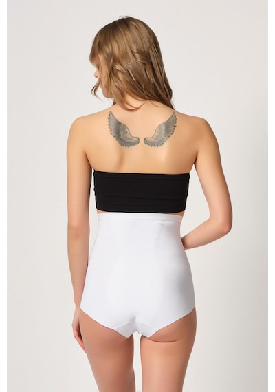 Beyaz Mı Emay 2931 Karın Balen Destekli Slip Lazer Korse Beyaz