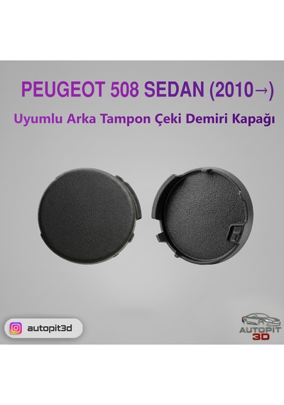 Peugeot 508 Sedan 2010 Uyumlu Arka Tampon Çeki Demiri Kapağı