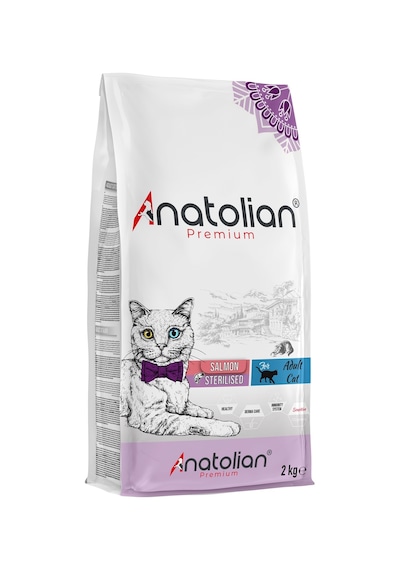 Anatolian Premium Kısırlaştırılmış Somonlu Yetişkin Kedi Maması 2 KG