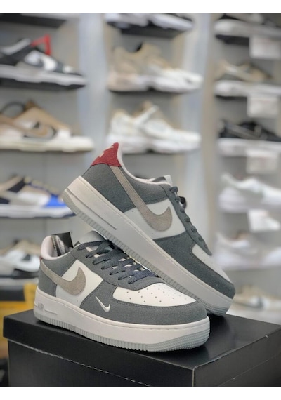 Favorispor Air Force 1 Low "retro Vibes" Gri/bordo Gri Bordo