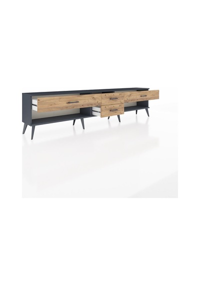 Arges Tv Ünitesi 4 Çekmeceli 220x30x51 Antrasit-aytaşı/çam Aytası/atlas Çam - Antrasıt Arges Tv Ünitesi 4 Çekmeceli 220x30x51 Antrasit-aytaşı/çam Aytası/atlas Çam - Antrasıt