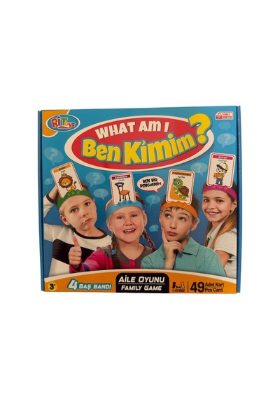 Ben Kimim Eğitici Tahmin Etme Ve Akıl Oyunu - Eğlenceli Aile Ve Çocuk Kutu Oyunu, 4 Baş Bandı Standart
