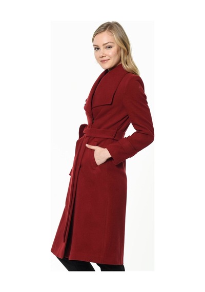 Z6645 Dewberry Bayan Palto-bordo