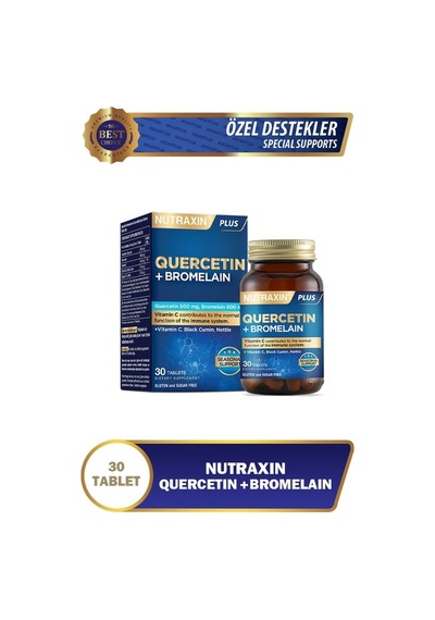Nutraxin Quercetin + Bromelain 30 Tablet 4'li Paket