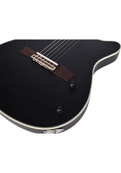 Tayste Cg-100eq Bk Silent Elektro Klasik Gitar