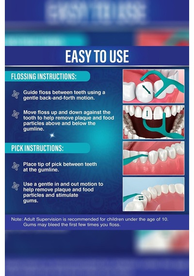 Gurunanda Fresh Floss Picks Çatal Diş İpi Kürdanlı 60 Adet