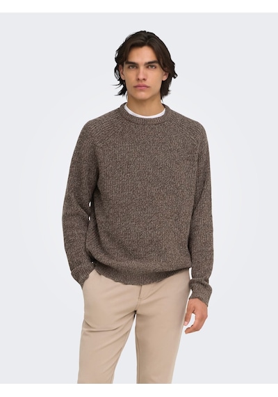 Only & Sons Onsjoın Rlx Ls Raglan Knıt Falcon Çok Renkli