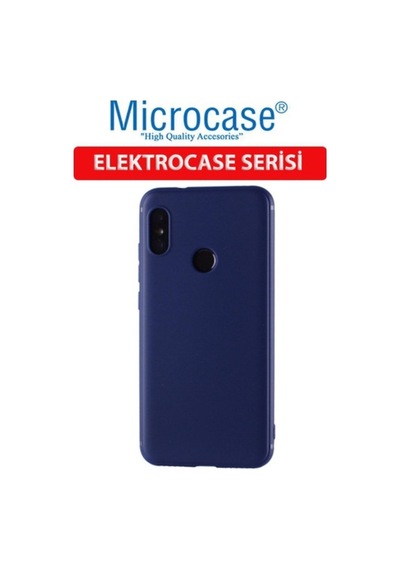 Xiaomi Mi A2 Lite - Redmi 6 Pro Elektrocase Silikon Kilif + Cam 292983656 - Seçenek / Renk-Cam Koruma-Lacivert-Tempered Glass Istiyorum