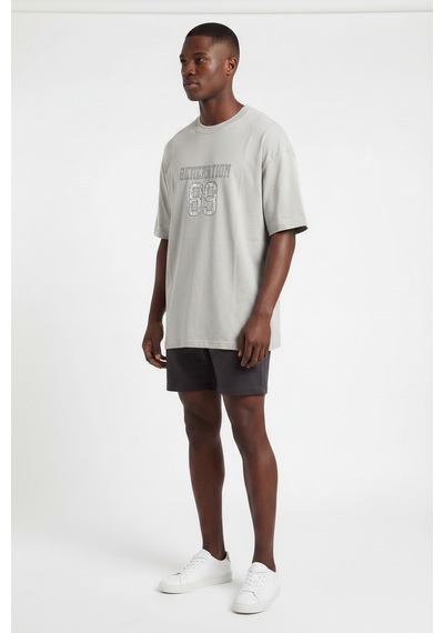 Blow Up Future Gen 89 Gri Oversize Erkek T-shirt 141530 Siyah