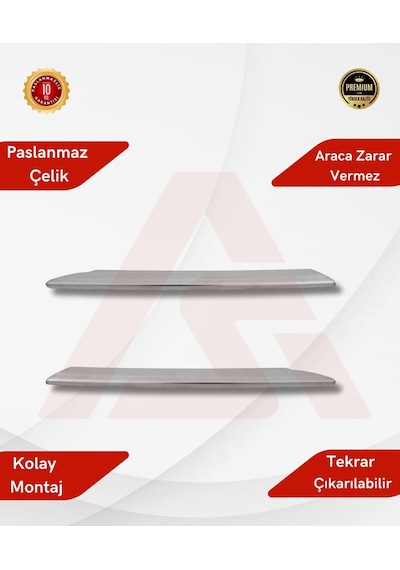 Honda Civic Fc5 2016-2020 Sis Far Çıtası Krom 2 Prç. P.çelik