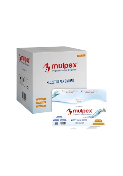 Mulpex Klozet Kapak Örtüsü 4 x 250'li