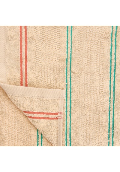 Soft Linea 2'li Havlu Seti - Bej - 30x30 Cm Renkli