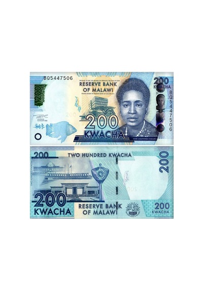 Malawi 20-50-100-200-500 Kwacha Kağıt Para Set Çil Unc 5'li Set Koleksiyon Para