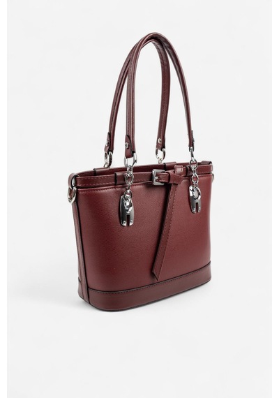 Silver Polo Sp1155 Kadın El Çantası Düz Bordo-bordo