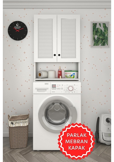 Kenzlife Membran Çamaşır Makinesi Dolabı Veronika Byzbyz Panjur 180 066 20 Mebran Kapak Mdf Gövde Çift Kapaklı Arkalıksız Beyaz Kenzlife Membran Çamaşır Makinesi Dolabı Veronika Byzbyz Panjur 180 066 20 Mebran Kapak Mdf Gövde Çift Kapaklı Arkalıksız Beyaz
