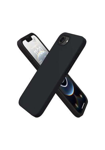Apple iPhone 16e Uyumlu İçi Kadife Lansman Kılıf Ve Temperli Cam Ekran Koruyucu Siyah
