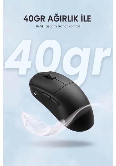 Scyrox V8s Kablosuz 400mah 40gr 50.000dpı 8k Profesyonel Gaming Oyuncu Mouse -