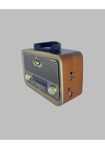 Ahşap Nostaljik Radyo Usb Sd Kart Destekli