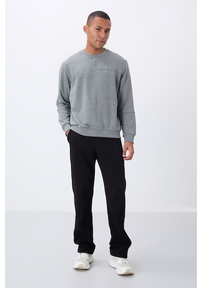 Tommy Life Gri Melanj Kompakt Pamuklu Kalın Pürüzsüz Dokulu O Yaka Standart Fit Erkek Sweatshirt -88405 GRİ MELANJ Tommy Life Gri Melanj Kompakt Pamuklu Kalın Pürüzsüz Dokulu O Yaka Standart Fit Erkek Sweatshirt -88405 GRİ MELANJ