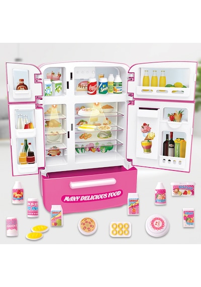 Ogi Mogi Toys Işıklı Ve Sesli Çok Kapılı Buzdolabı Eğitici Rol Yapma Oyuncağı