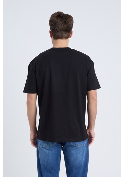 Velvoria Unisex Oversize Siyah Summer T-shirt