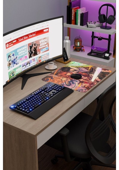 The Rising Of The Shield Hero Dikişli Kauçuk Oyuncu Mousepad V4 - 48x40 Xl Gaming Mouse Pad