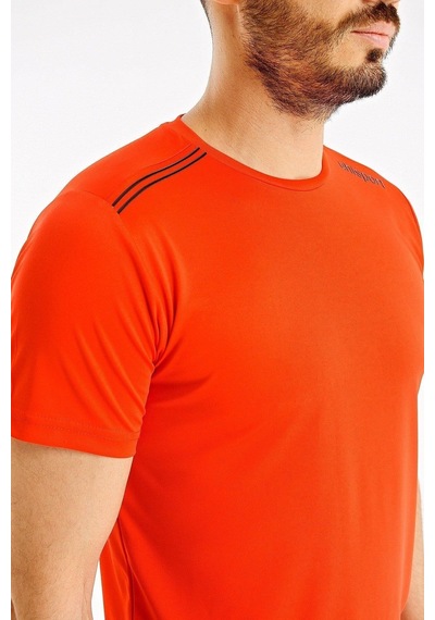 Uhlsport Erkek Günlük T-shirt Kevin M 3202110 Kırmızı SİYAH