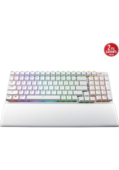 Asus Rog Strix Scope Iı 96 Nx Snow Switch Hot-swap Rgb Beyaz Kablosuz Eng-q Mekanik Gaming Klavye Asus Rog Strix Scope Iı 96 Nx Snow Switch Hot-swap Rgb Beyaz Kablosuz Eng-q Mekanik Gaming Klavye