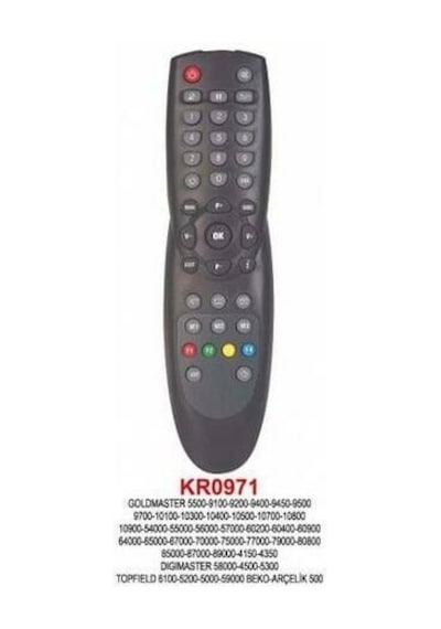 Kumanda 638 Kr0971-beko,Arçelik Uyumlu 500,goldmaster4100 5500 9100 10100
