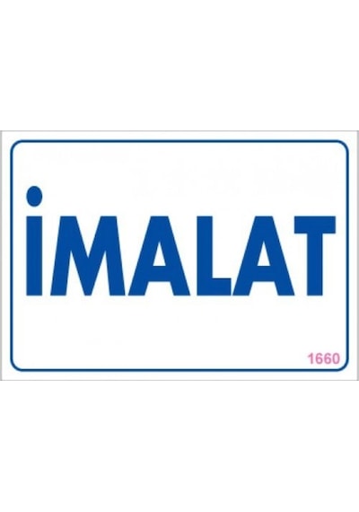 Pvc Levha Quot;Imalatquot; 17,5*25 Cm