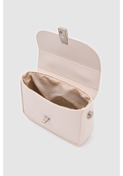 Shule Bags Cobble Small Çapraz Çanta Krem