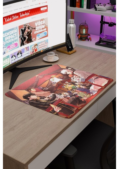 Gintama Anime V1 - 48x40 Xl Gaming Kauçuk Kaymaz Taban Mouse Pad Fare Altlığı