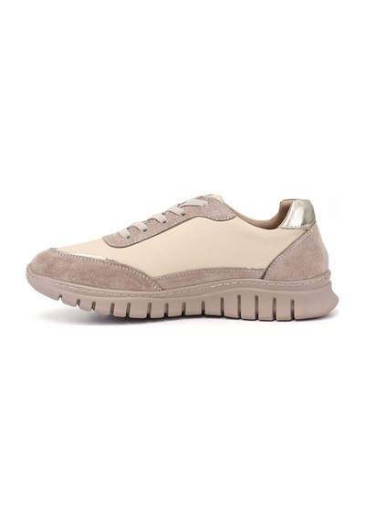 Gönderi(R) Gönderi R Kadın Bej Lastik Bağcıklı Hakiki Deri Sneaker Ddza83742560
