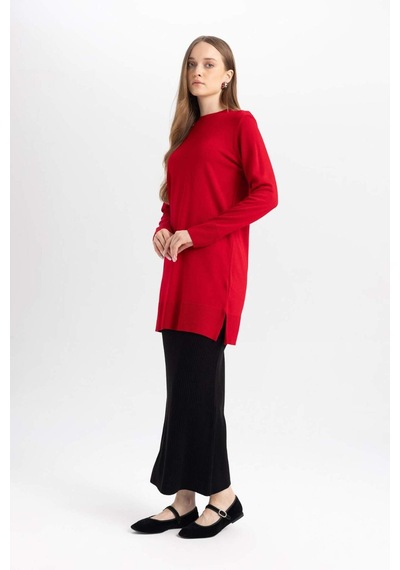 Defacto Regular Fit Esnek Belli Basic Düz Siyah Maxi Etek D2526AX24WNBK81 Siyah