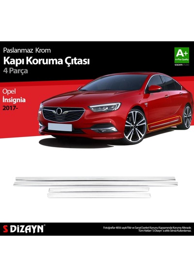 S-Dizayn  Opel İnsignia Krom Kapı Koruma Çıtası 4 Prç. 2017 Üzeri